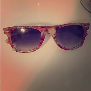 Rose clearish tan sunglasses